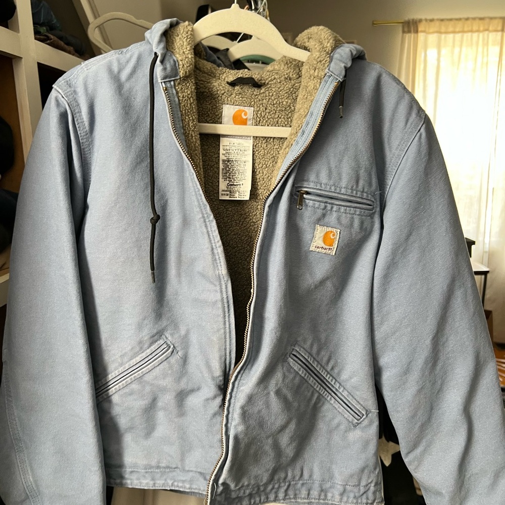 Carhartt Blue Hooded Jacket